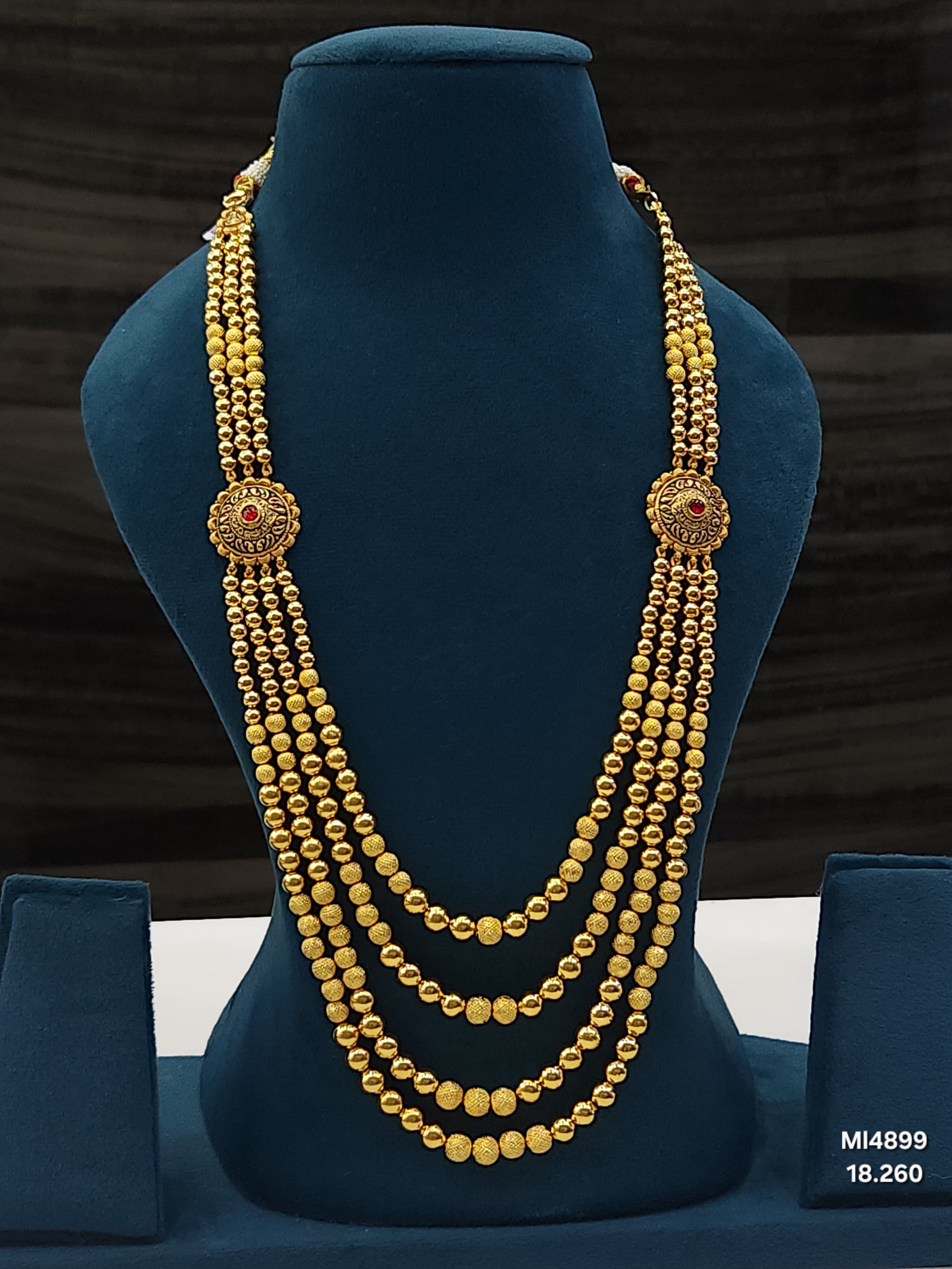 FeatherLite Quad Four Layer Gold Mala